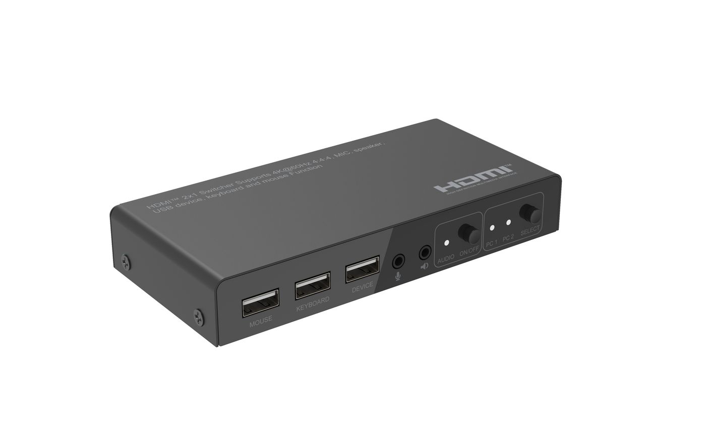 HDMI KVM коммутатор 2x1 4K@60Hz, 