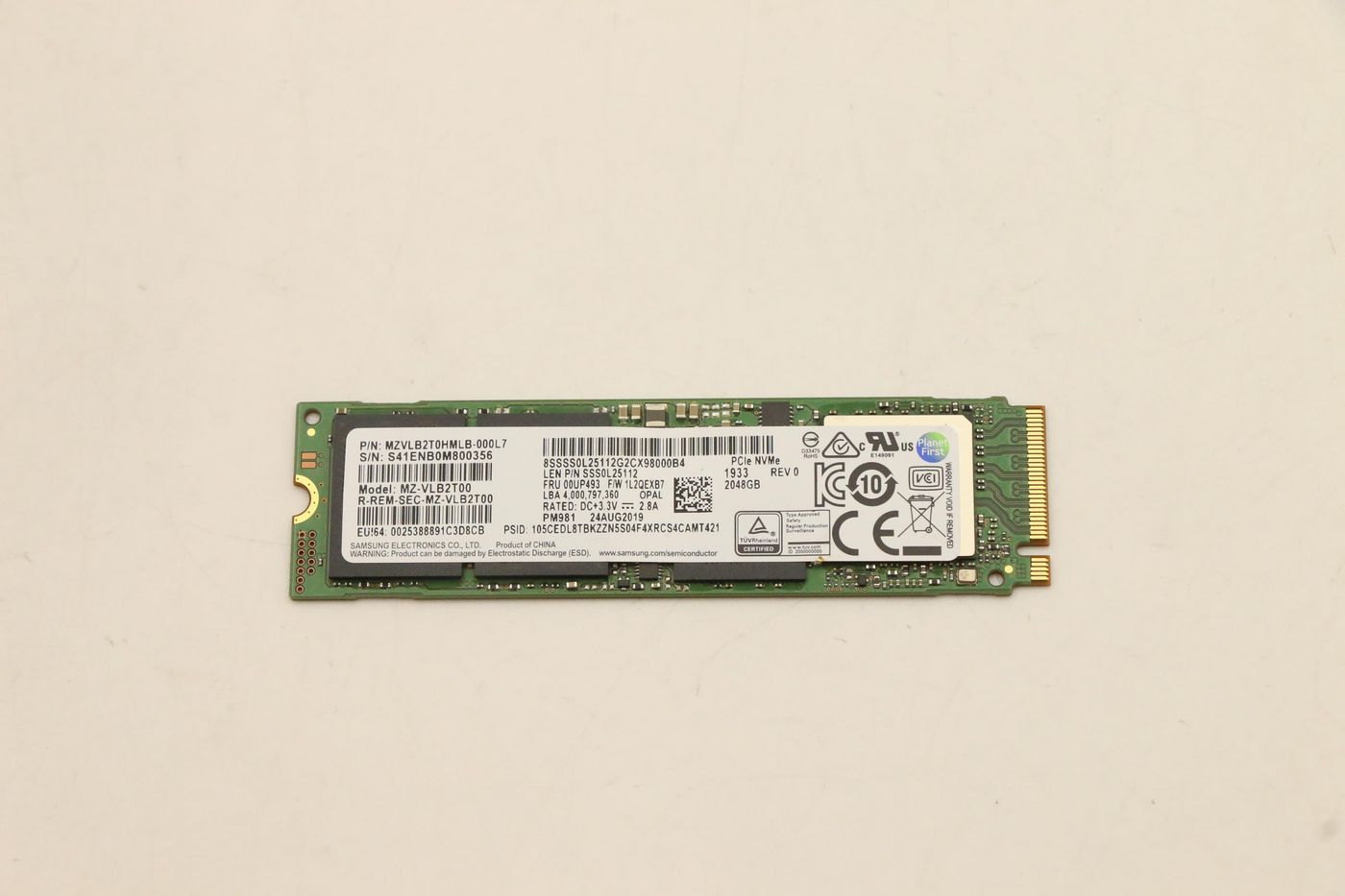 2048GB M.2 PCIe SSD