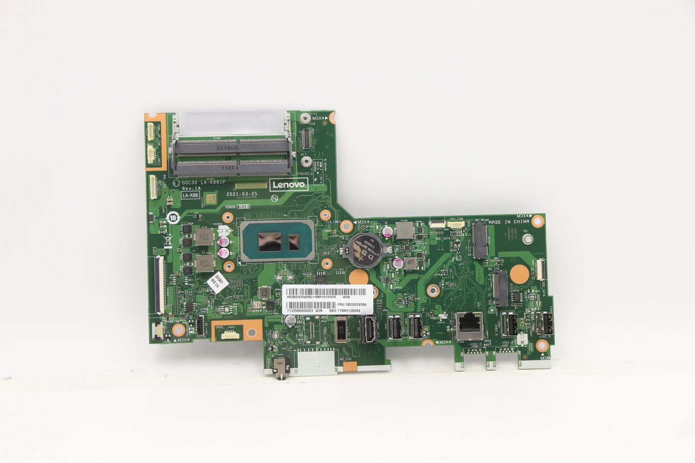 Motherboard with Intel 