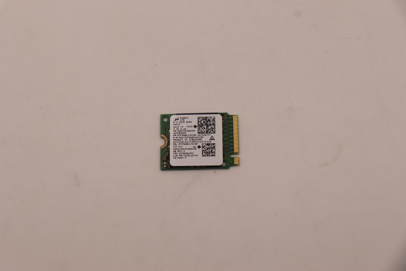 1TB M.2 2230 PCIe 3.0 x4 SSD 