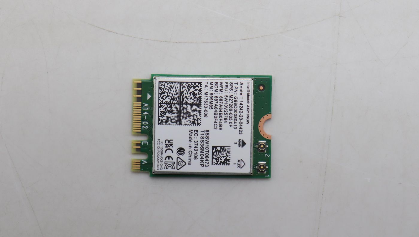 Intel Wi-Fi 6E AX210 M.2 