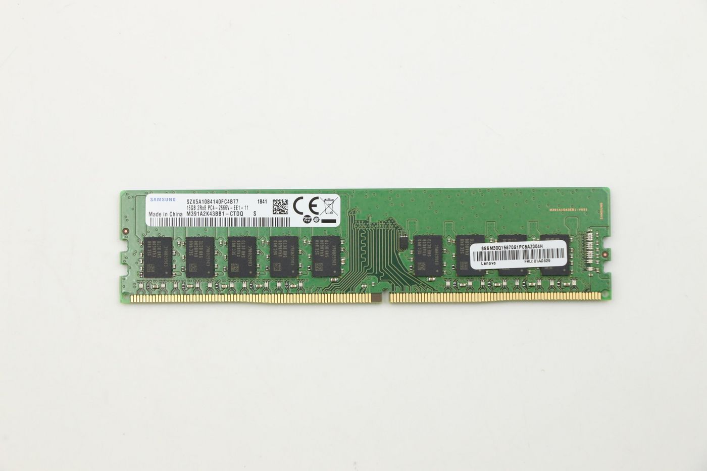 16GB DDR4 ECC UDIMM memory 