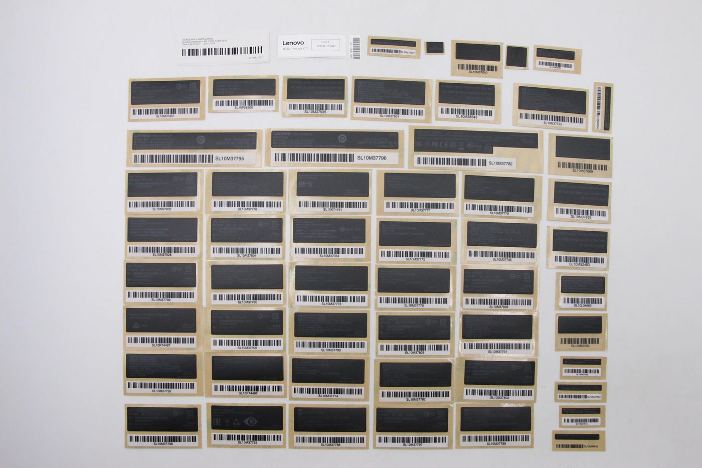 Lenovo Cover Label Label kits