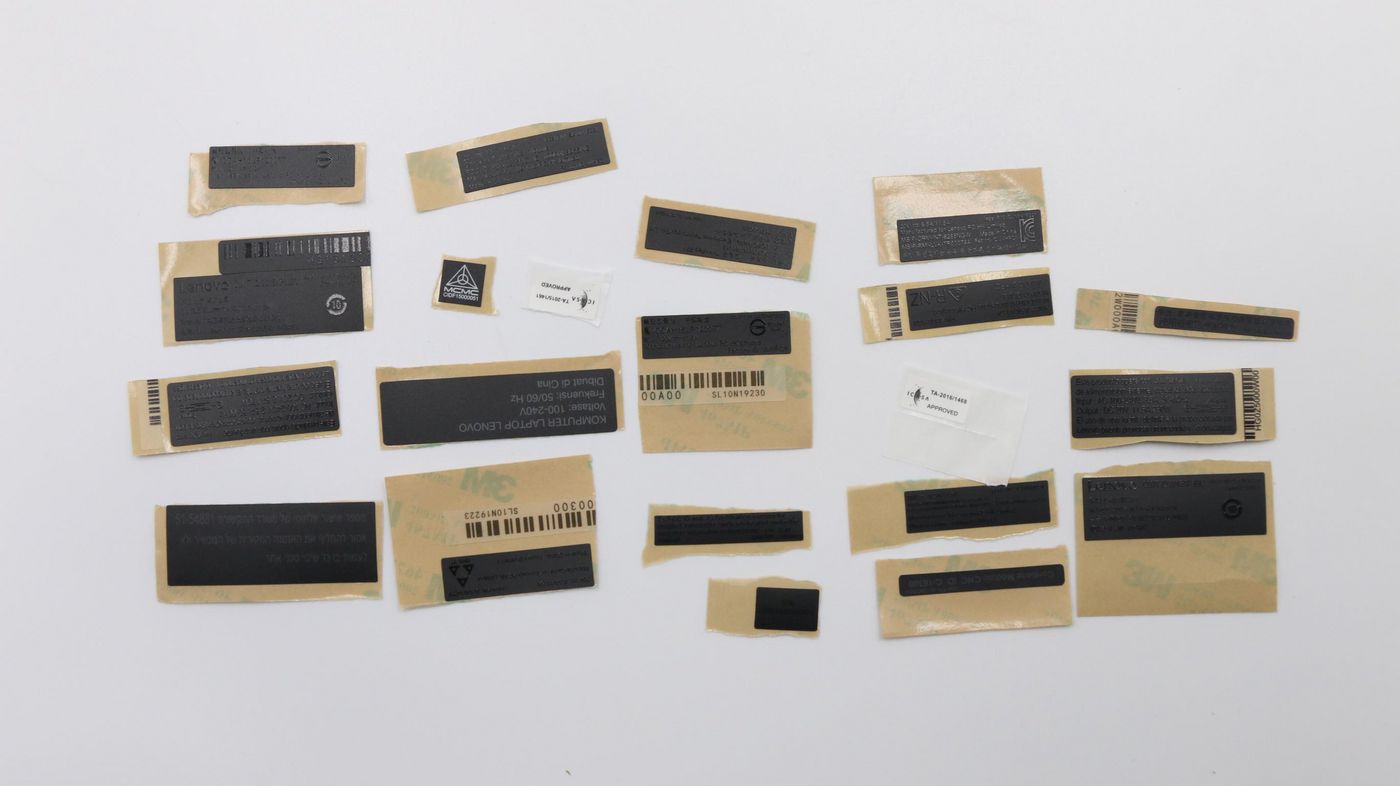Lenovo Cover Label Label Kit