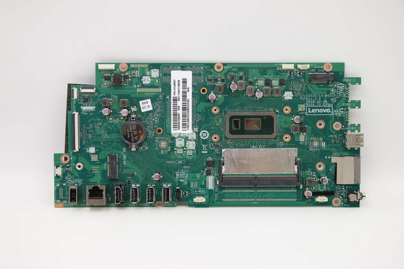 Motherboard with Intel 