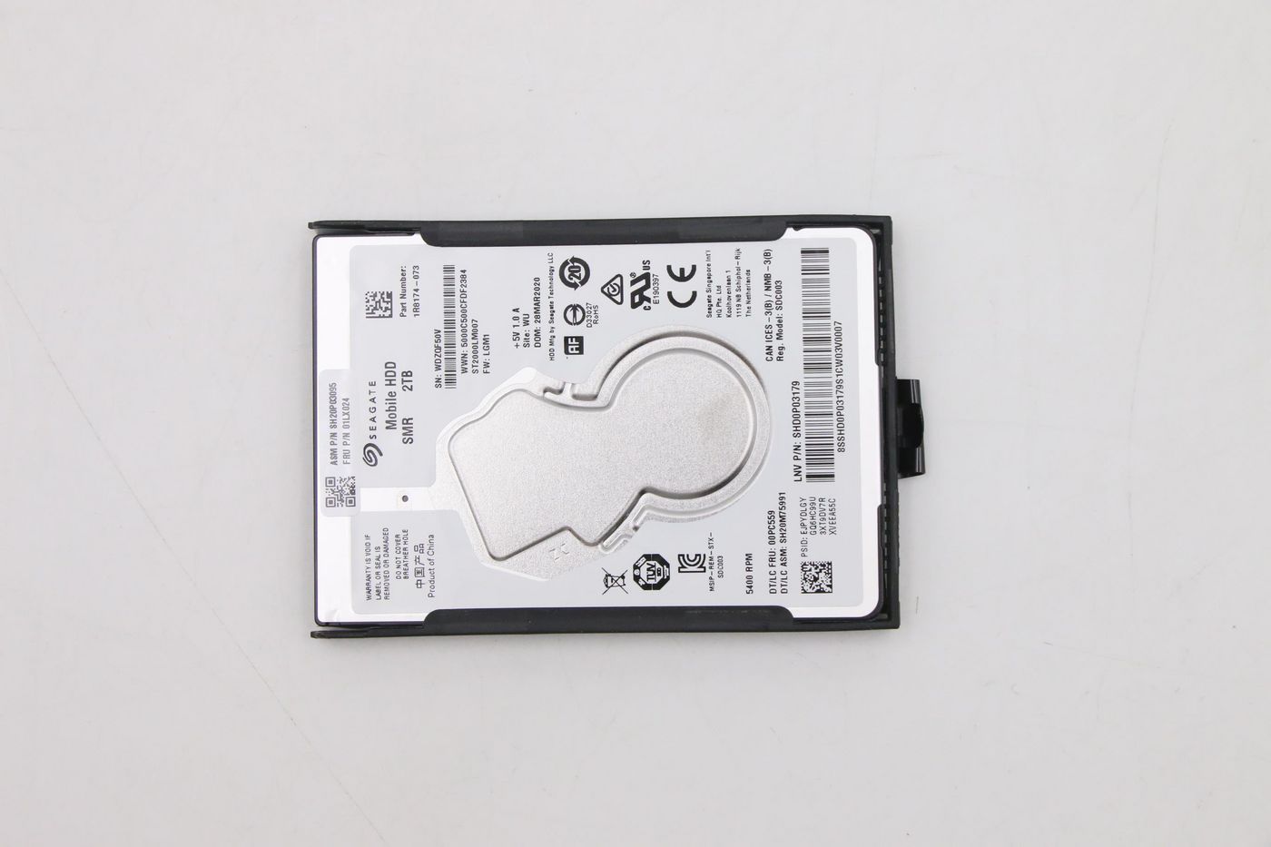 2TB 5400RPM SATA hard drive