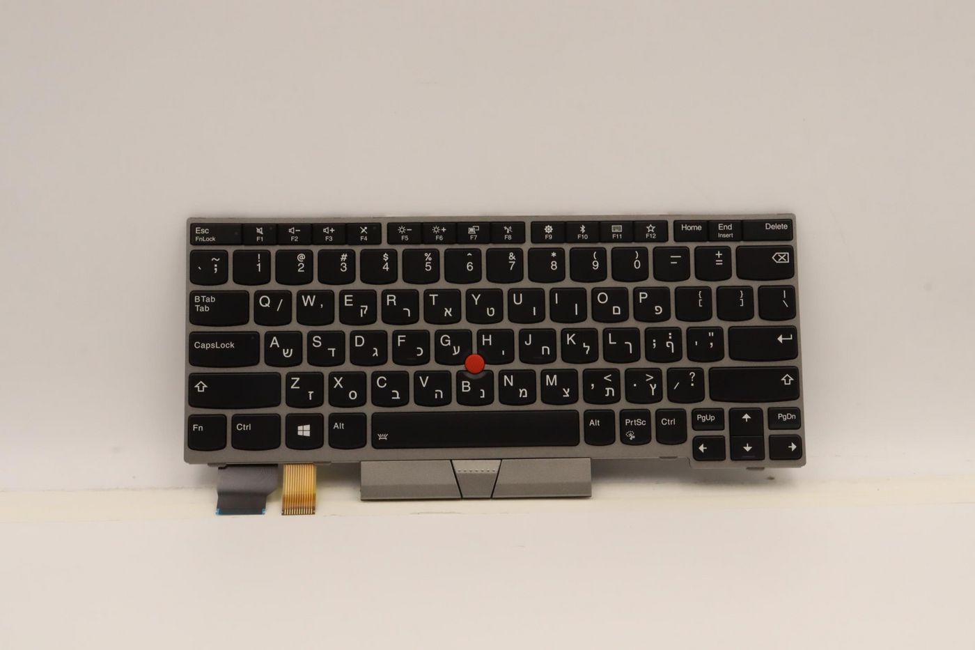 Keyboard BL Silver Hebrew