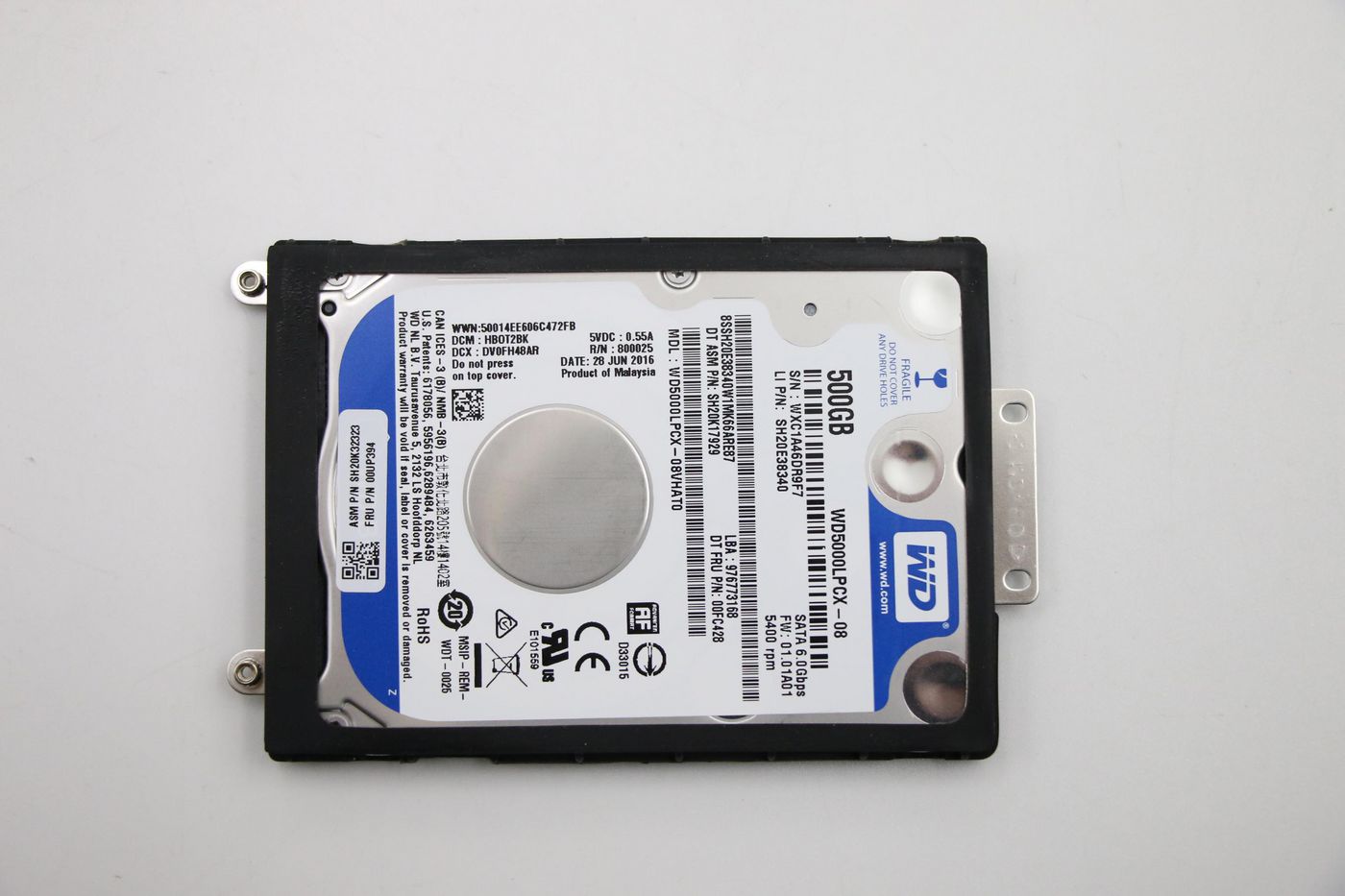500GB 2.5" SATA3 5400 RPM 