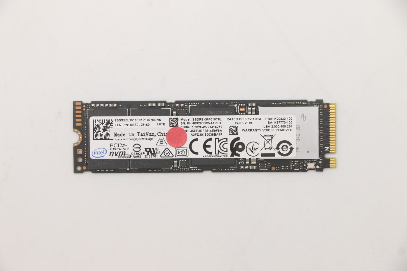 1TB M.2 2280 PCIe NVMe SSD