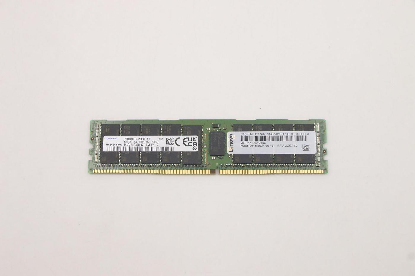 64GB DDR4 RDIMM memory module