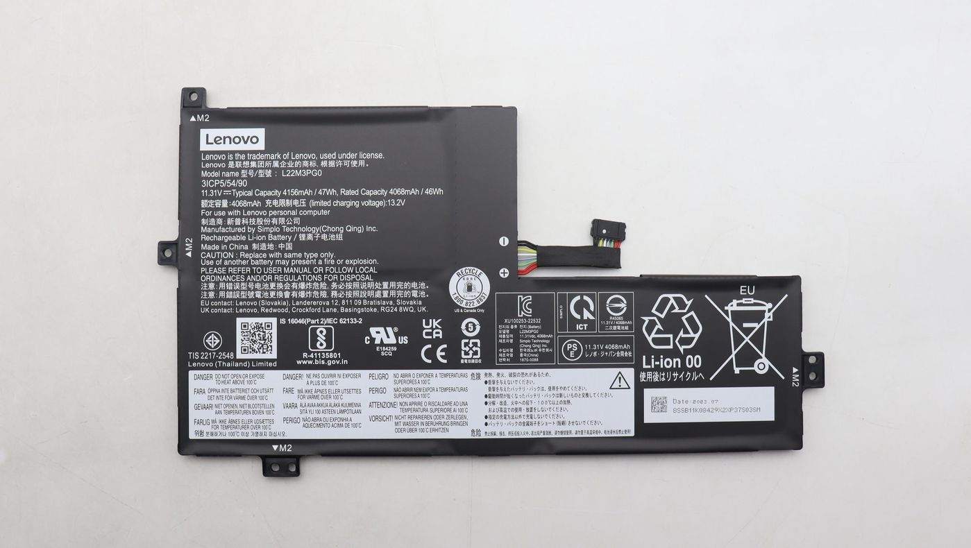 Lenovo Battery 3 Cell 47Wh 11.31V L22M3PG0 SP/C
