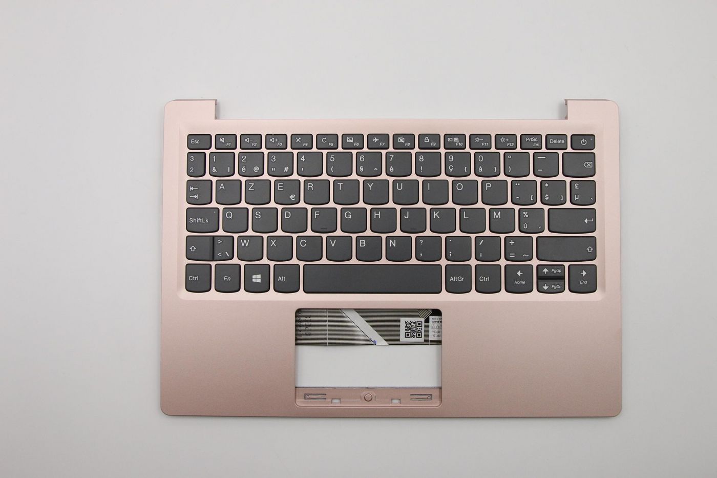 Pink upper case assembly with 