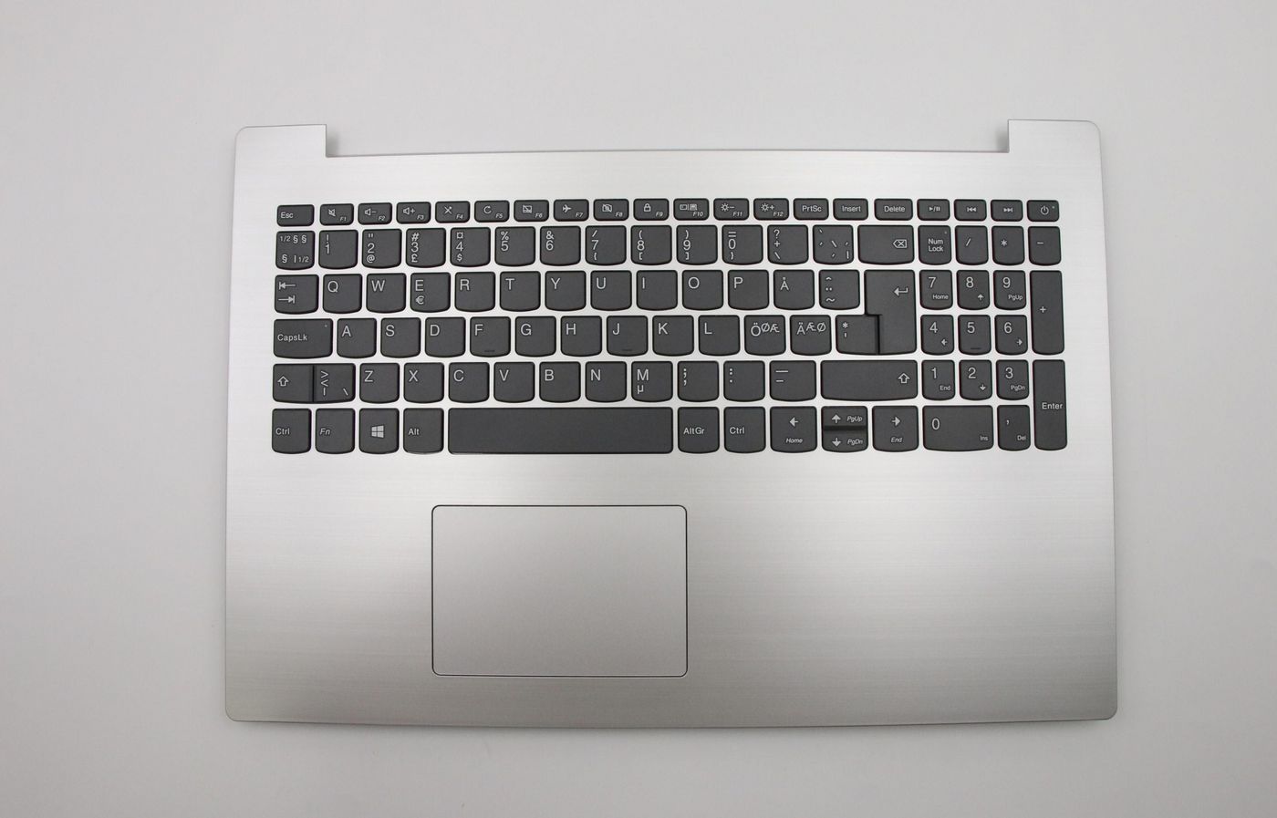 Lenovo Cover Upper Case W/KB L81DC PLATINUM GREY NORDIC KB W