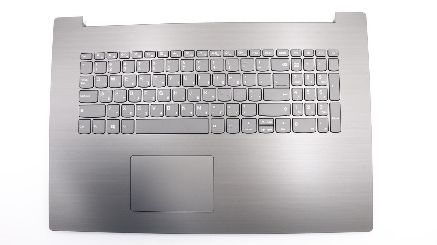 Lenovo Cover Upper Case W/KB NFP L81DK IRON GREY HEBREW KB W