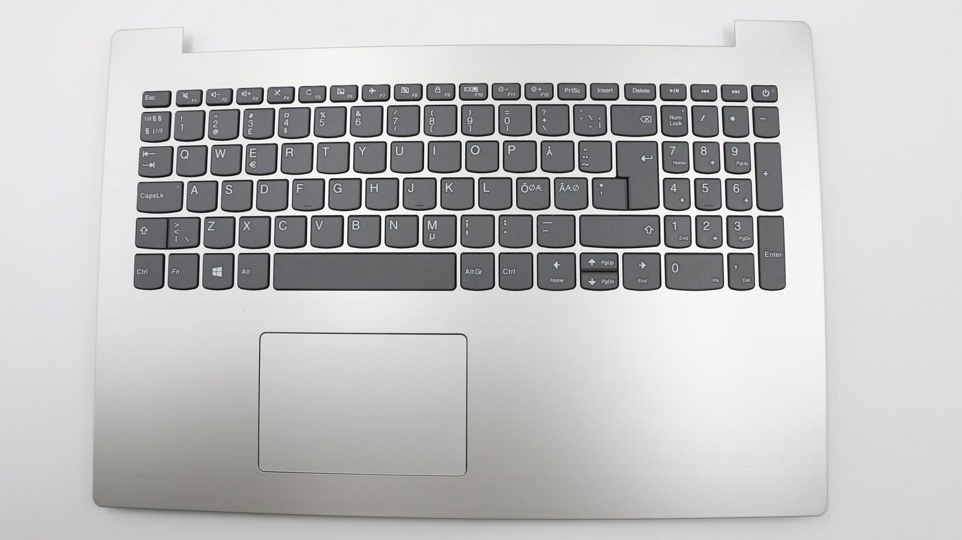 Lenovo Cover Upper Case W/KB L81EY PLATINUM GREY NORDIC KB W