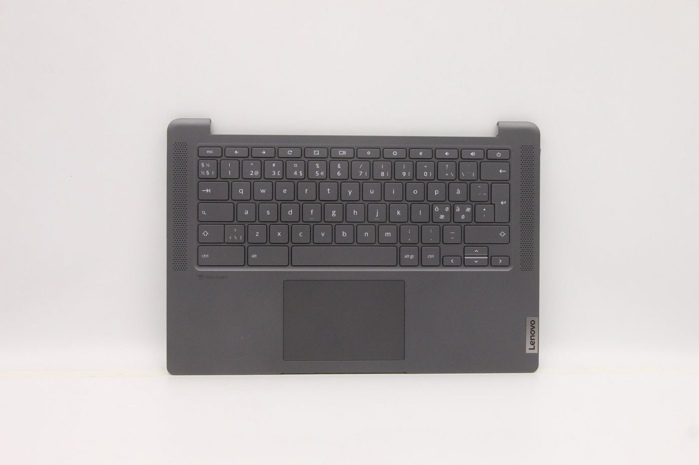 Lenovo Cover Upper Case w/ Keyboard NORDIC L82M8 GY BL
