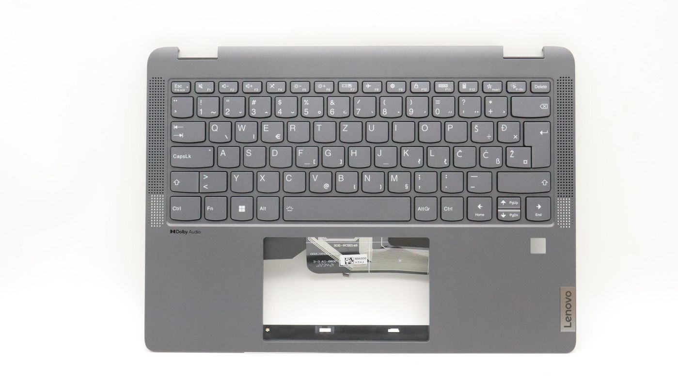 Lenovo Cover Upper Case w/ Keyboard SLV W 82R9 SG BL