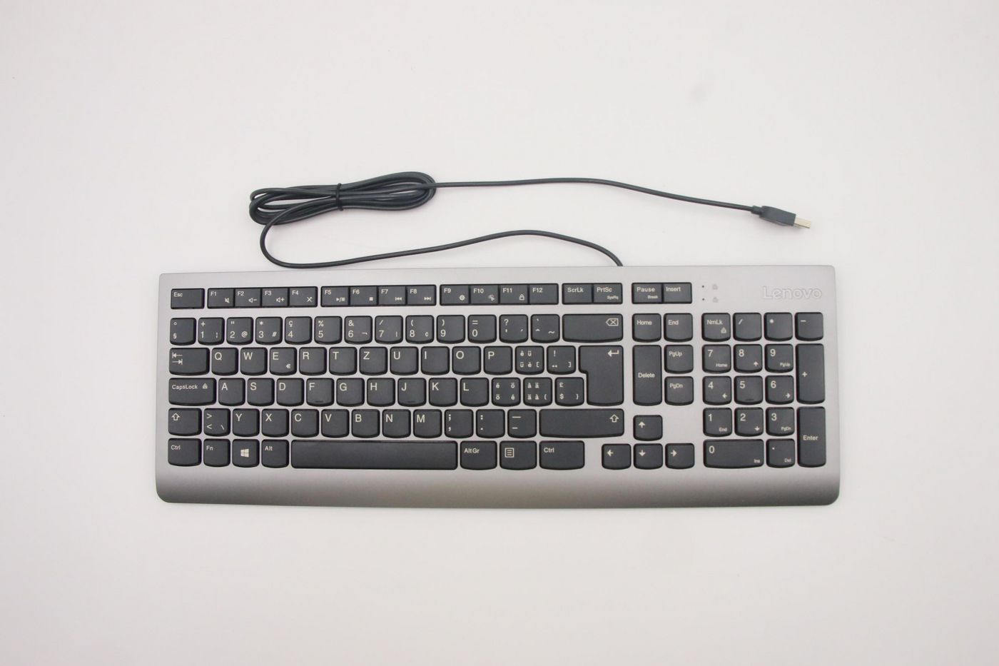 Lenovo Keyboard USB Grey Swiss French/German 1