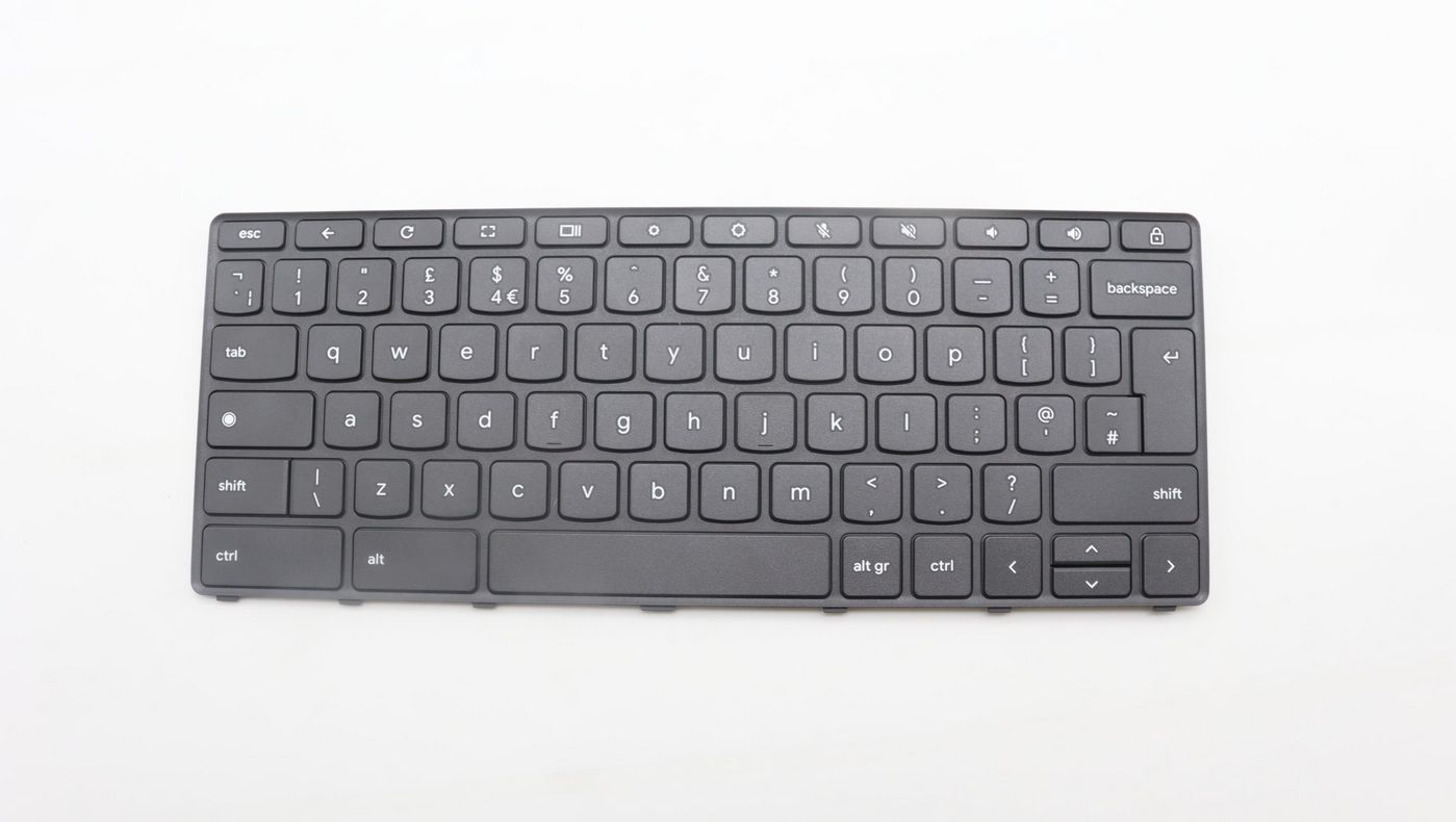 UK layout grey keyboard with 