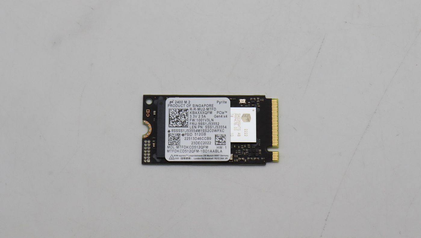 512GB M.2 2242 PCIe G4 x4 SSD