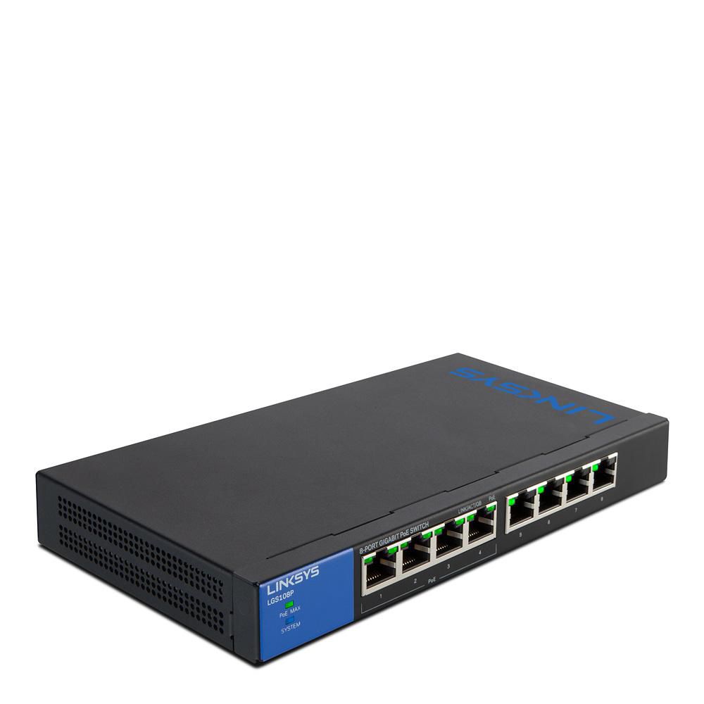 SWITCH UNMANAGED 8PORT POE