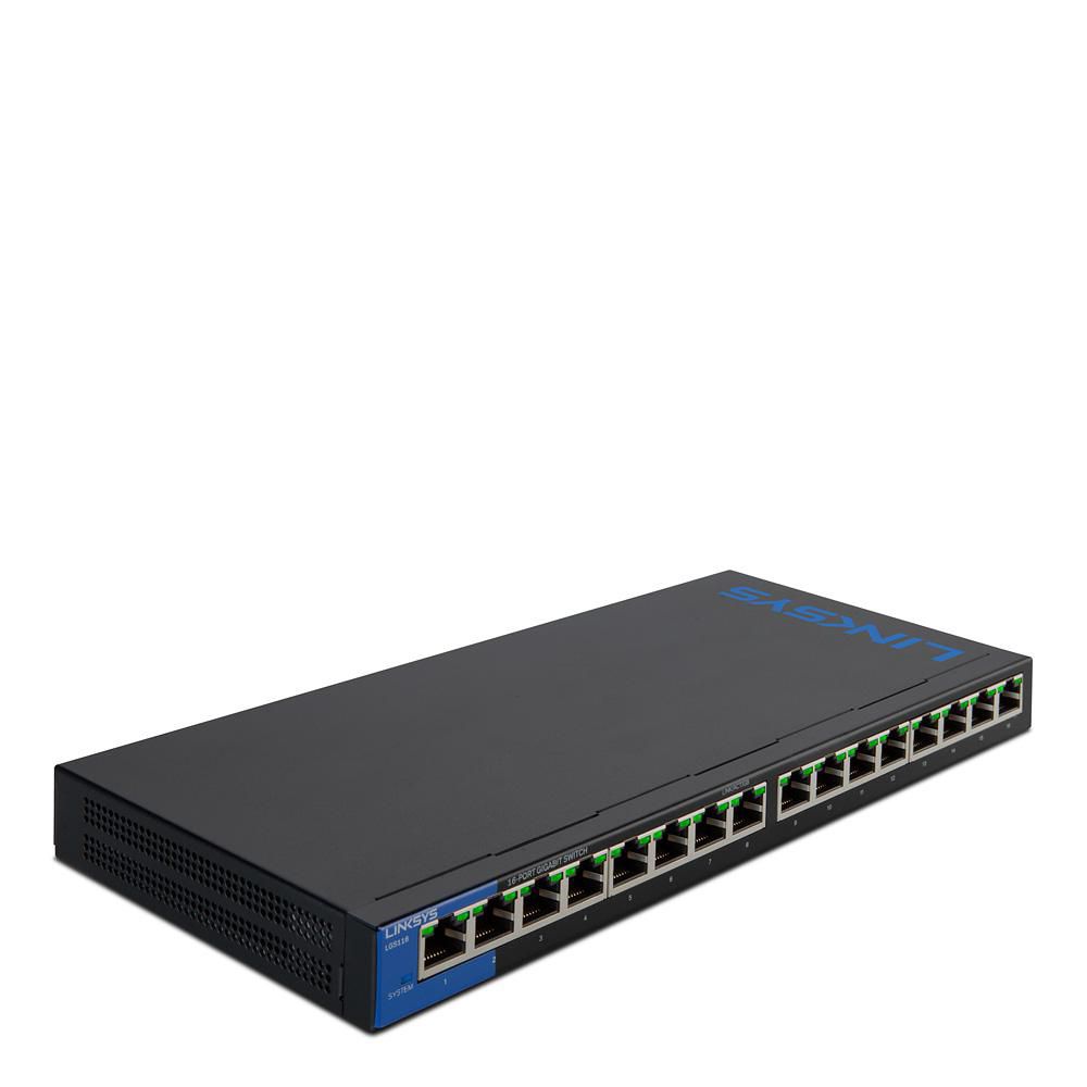 SWITCH UNMANAGED 16PORT POE