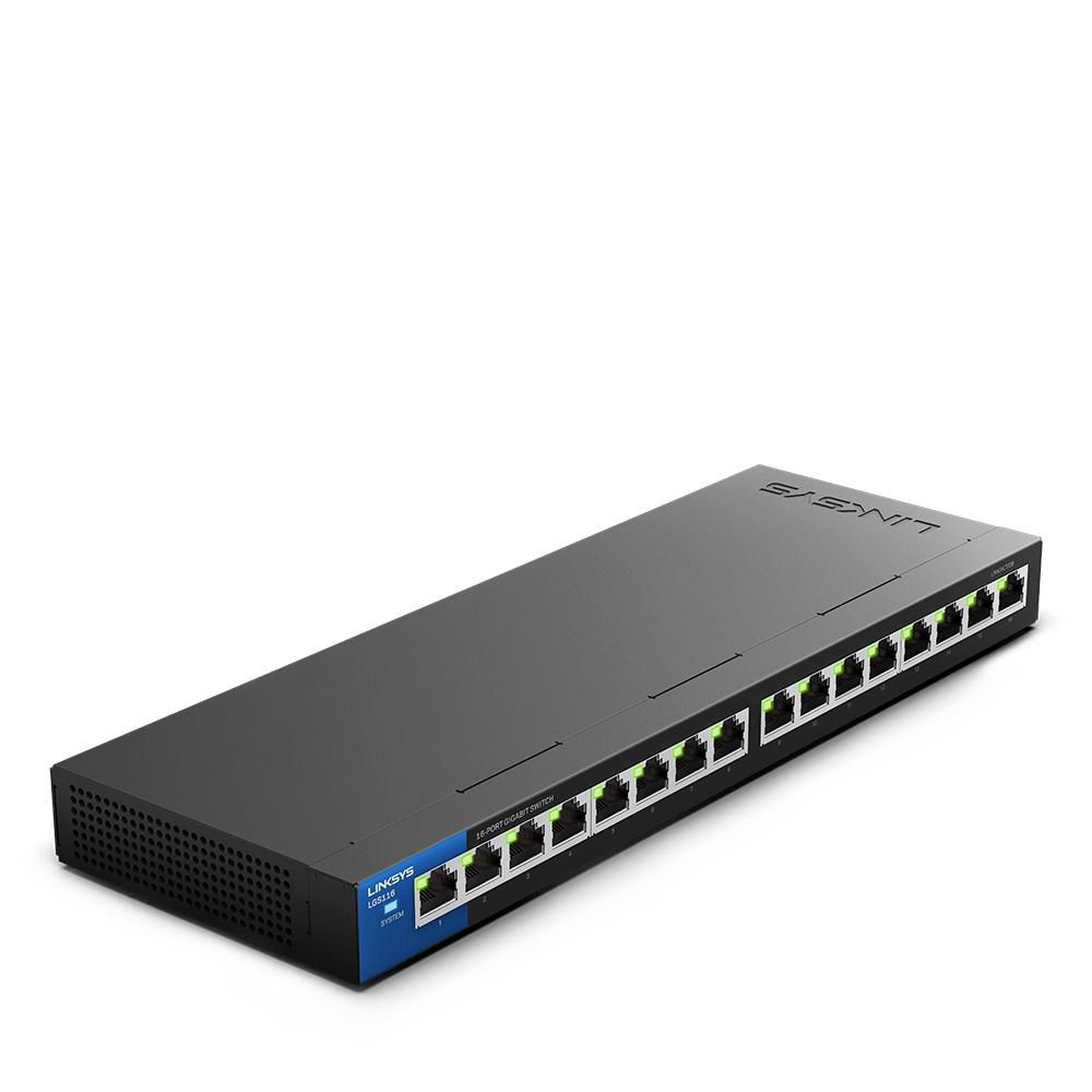 SWITCH UNMANAGED 16PORT