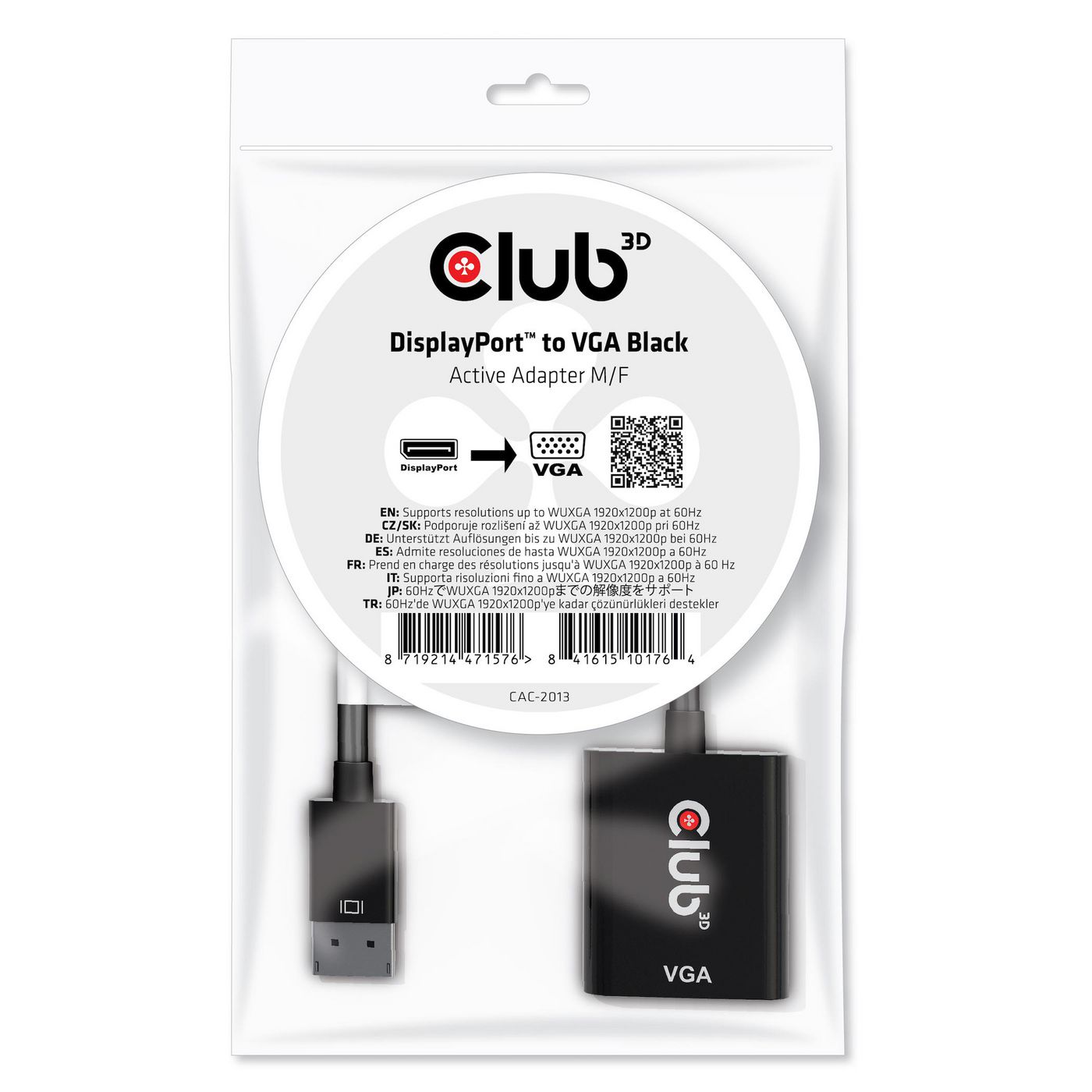 Displayport To Vga Black 
