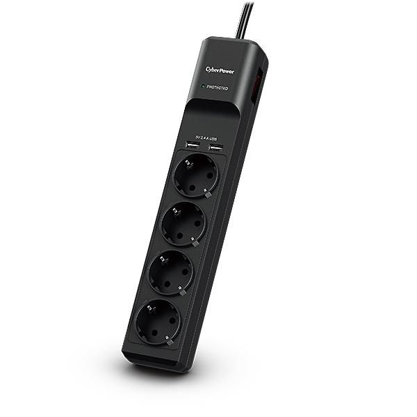 Surge Protector Black 4 Ac 