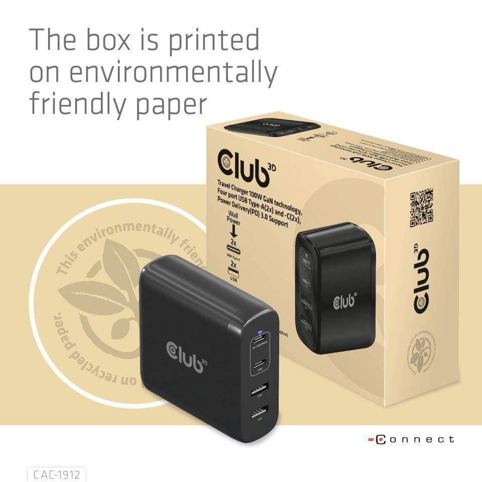 Travel Charger 100W Gan 