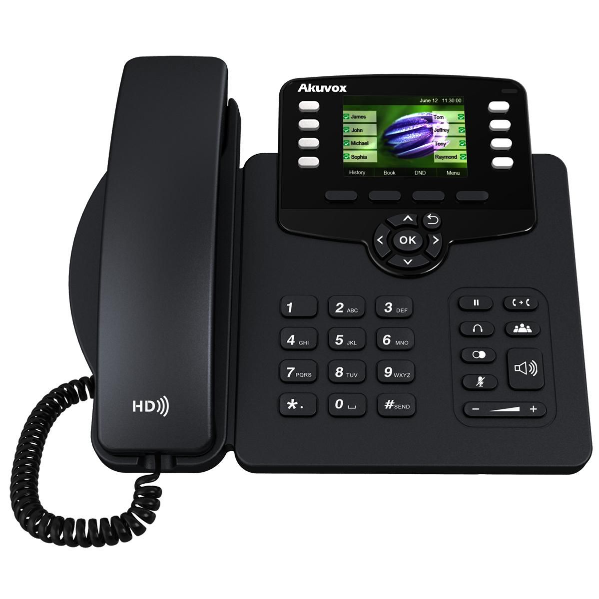 Ip Phone Black 3 Lines Tft