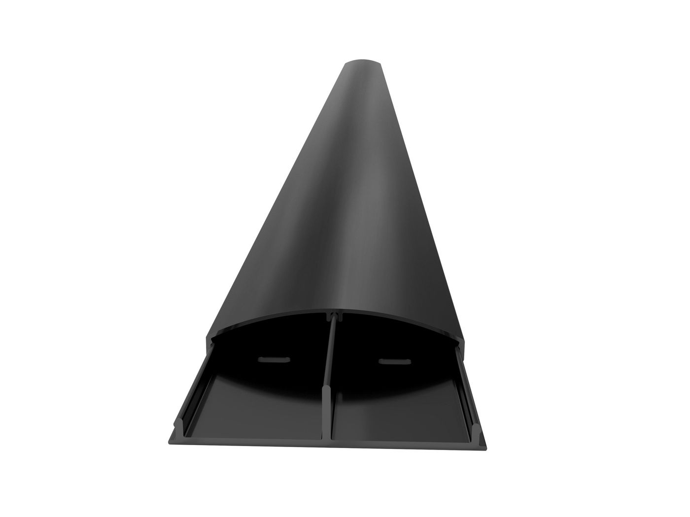 M Cable Cover SS Black 75mm W 