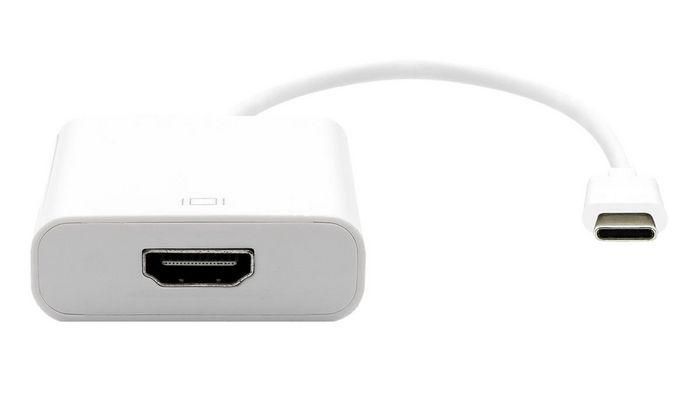 USB3.1 C-HDMI. M/F. Белый 20см