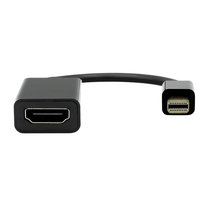 MiniDP-HDMI. M/F. Черный. 17см