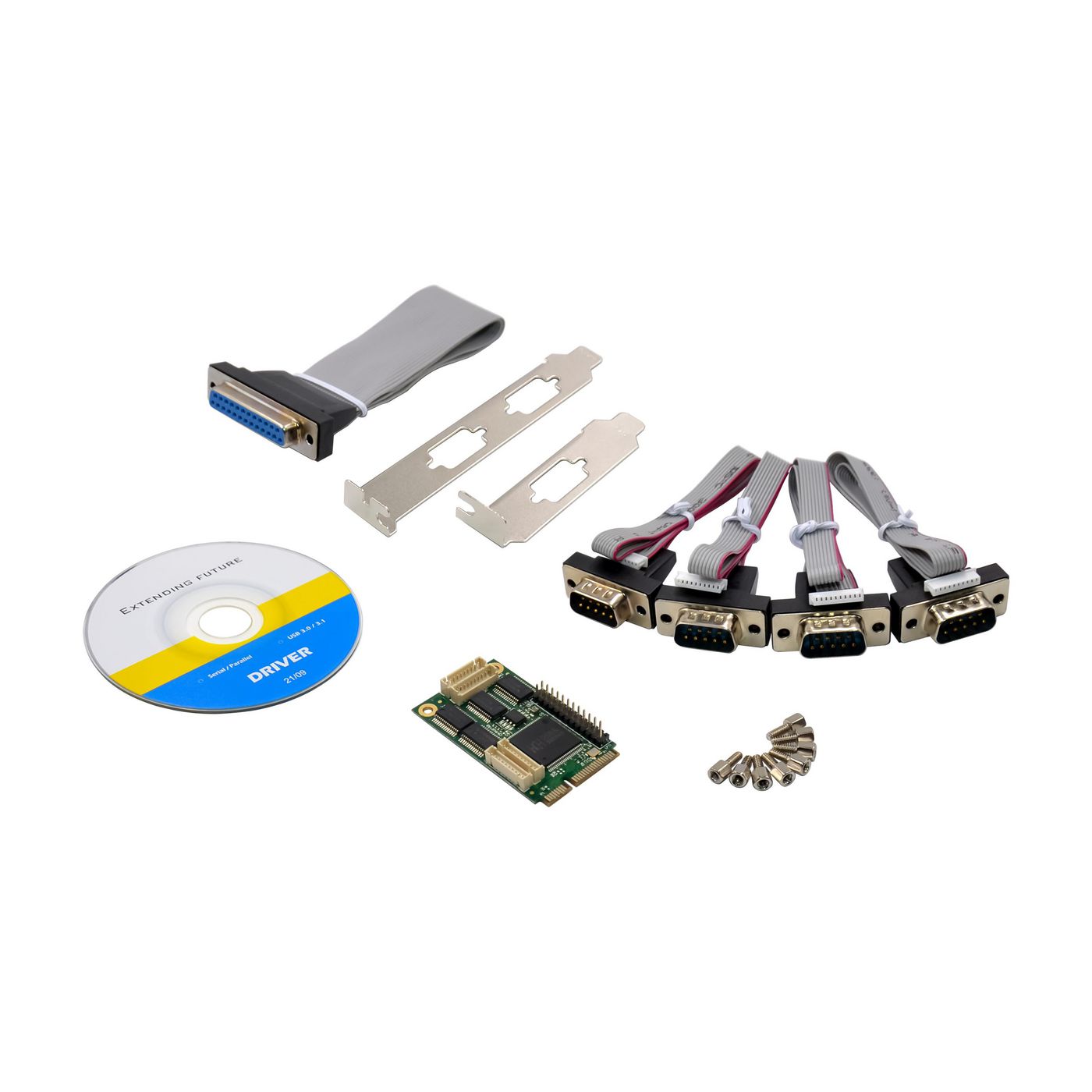MiniPCIE CH384L 4S1P 