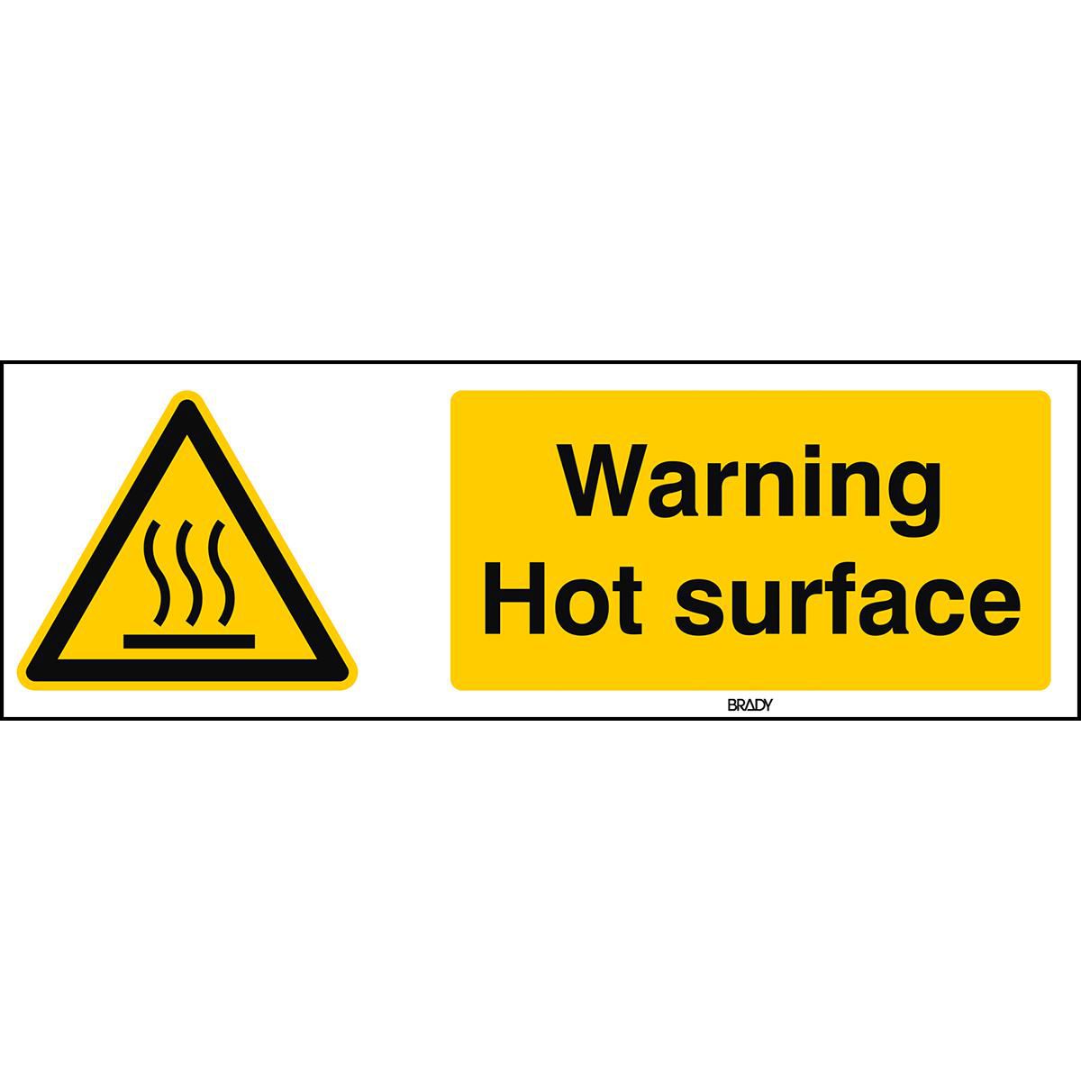 ISO Safety Sign - Warning Hot