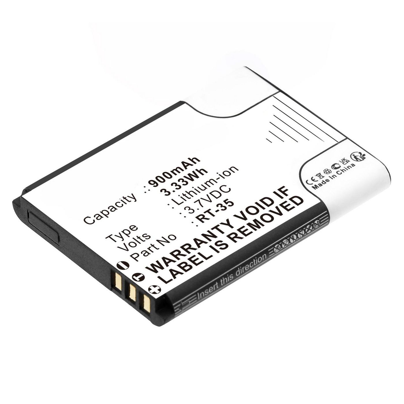 Battery 3.33Wh 3.7V 900mAh