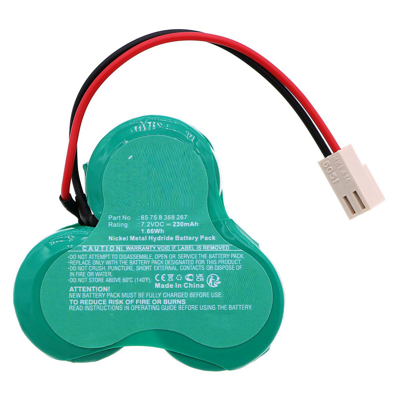 Battery 1.66Wh 7.2V 230mAh 