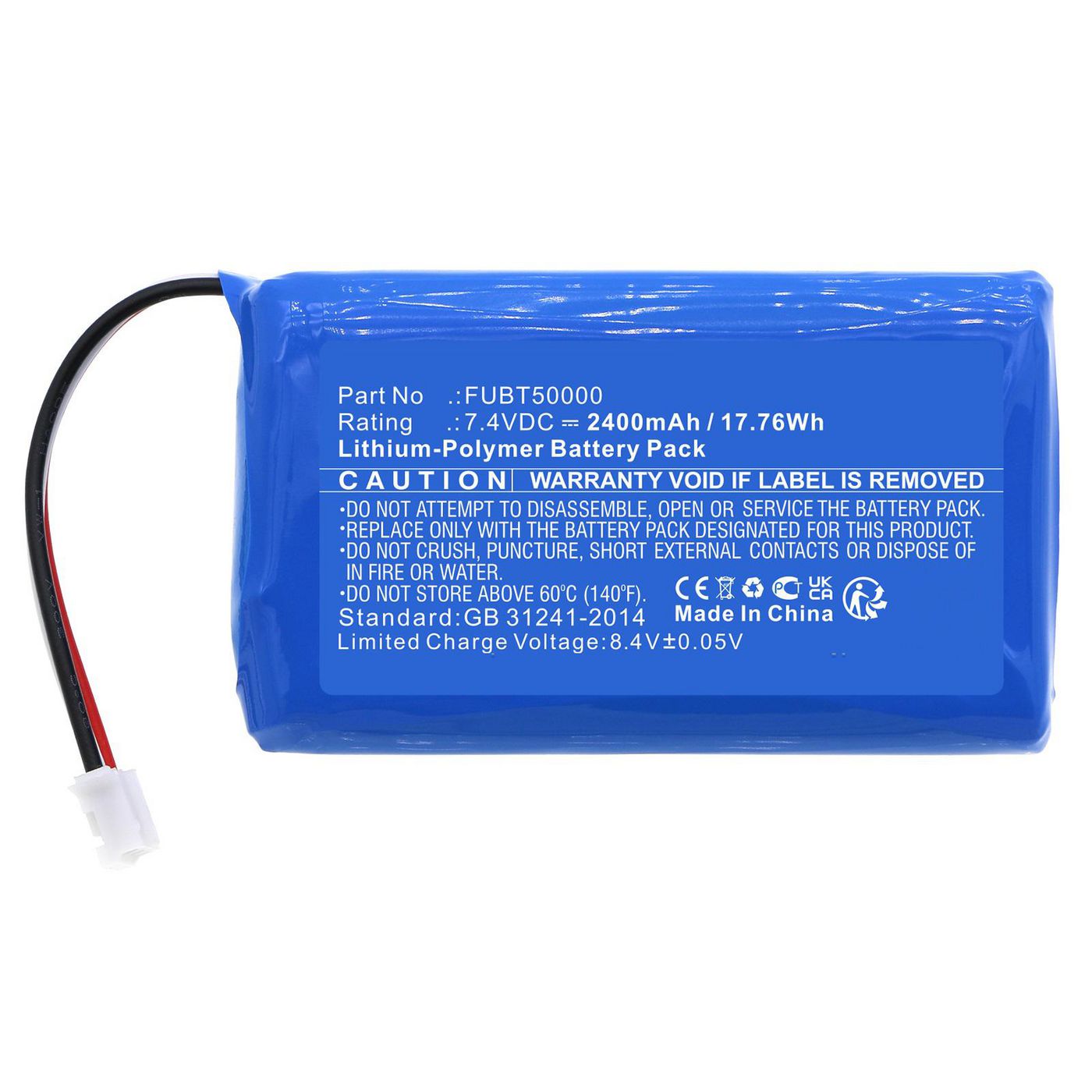 Battery 17.76Wh 7.4V 2400mAh 