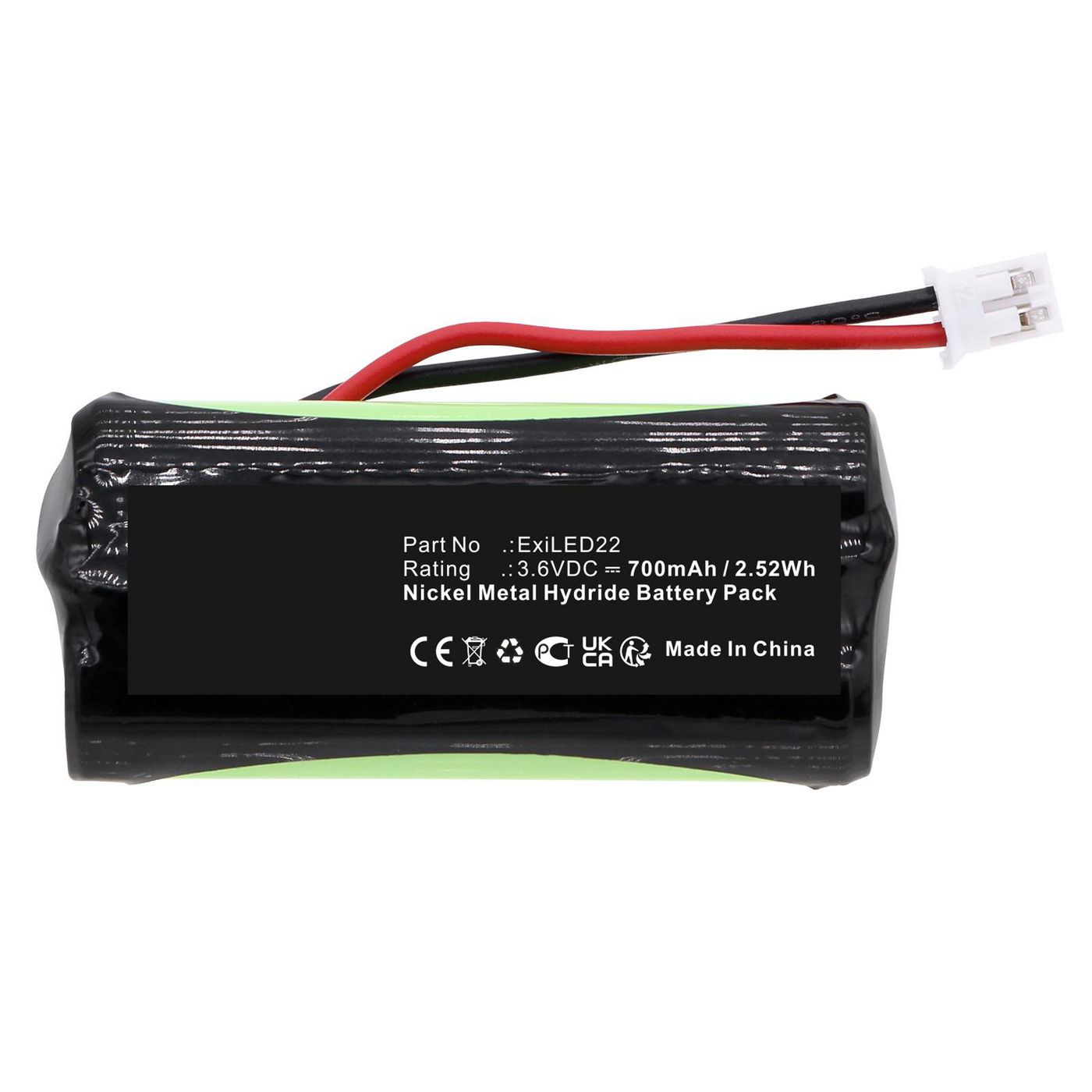 Battery 2.52Wh 3.6V 700mAh