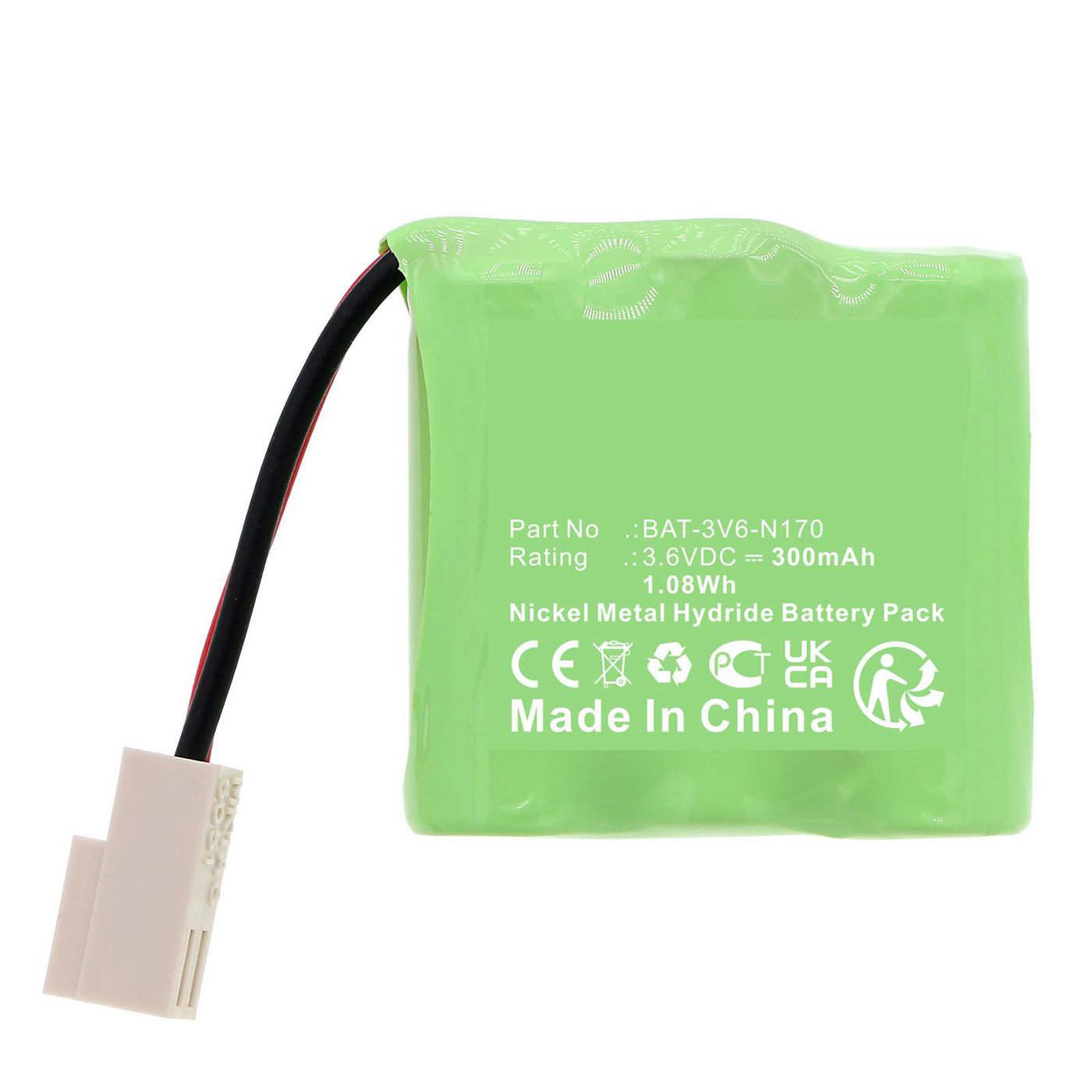 Battery 1.08Wh 3.6V 300mAh