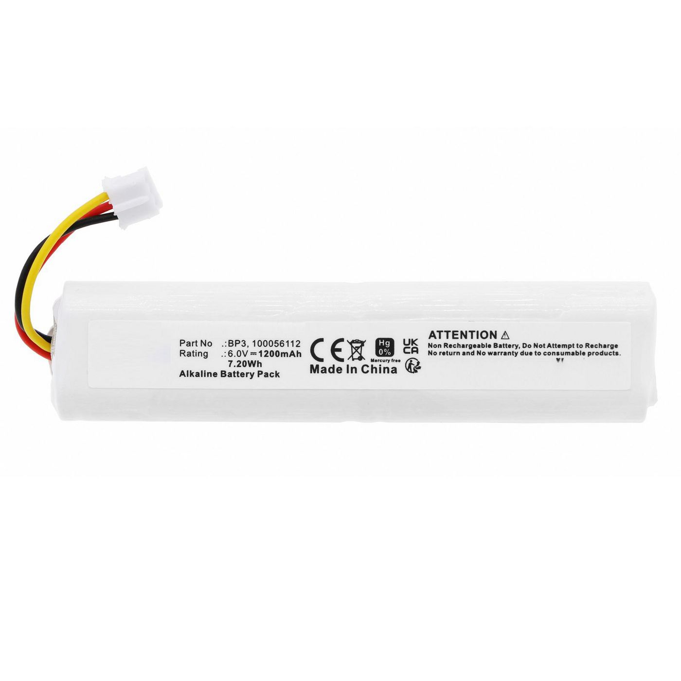 Battery 7.20Wh 6.0V 1200mAh