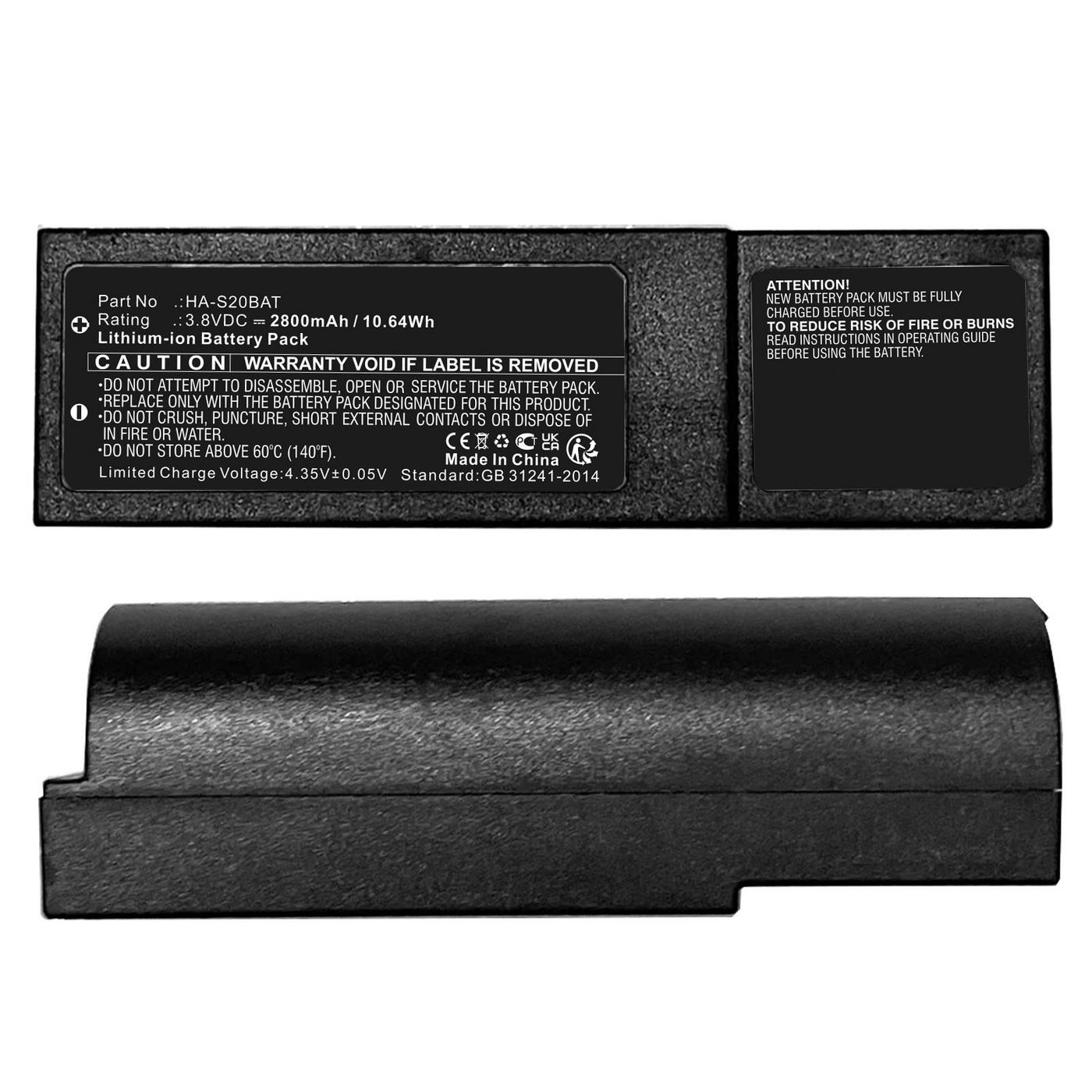 Battery 10.64Wh 3.8V 2800mAh