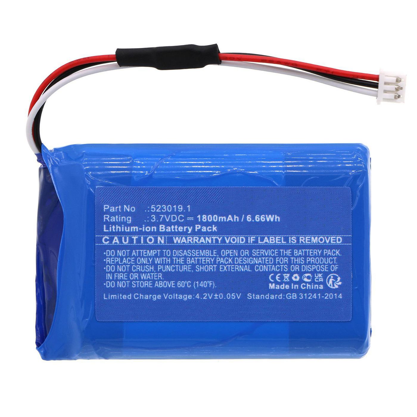 Battery 6.66Wh 3.7V 1800mAh 