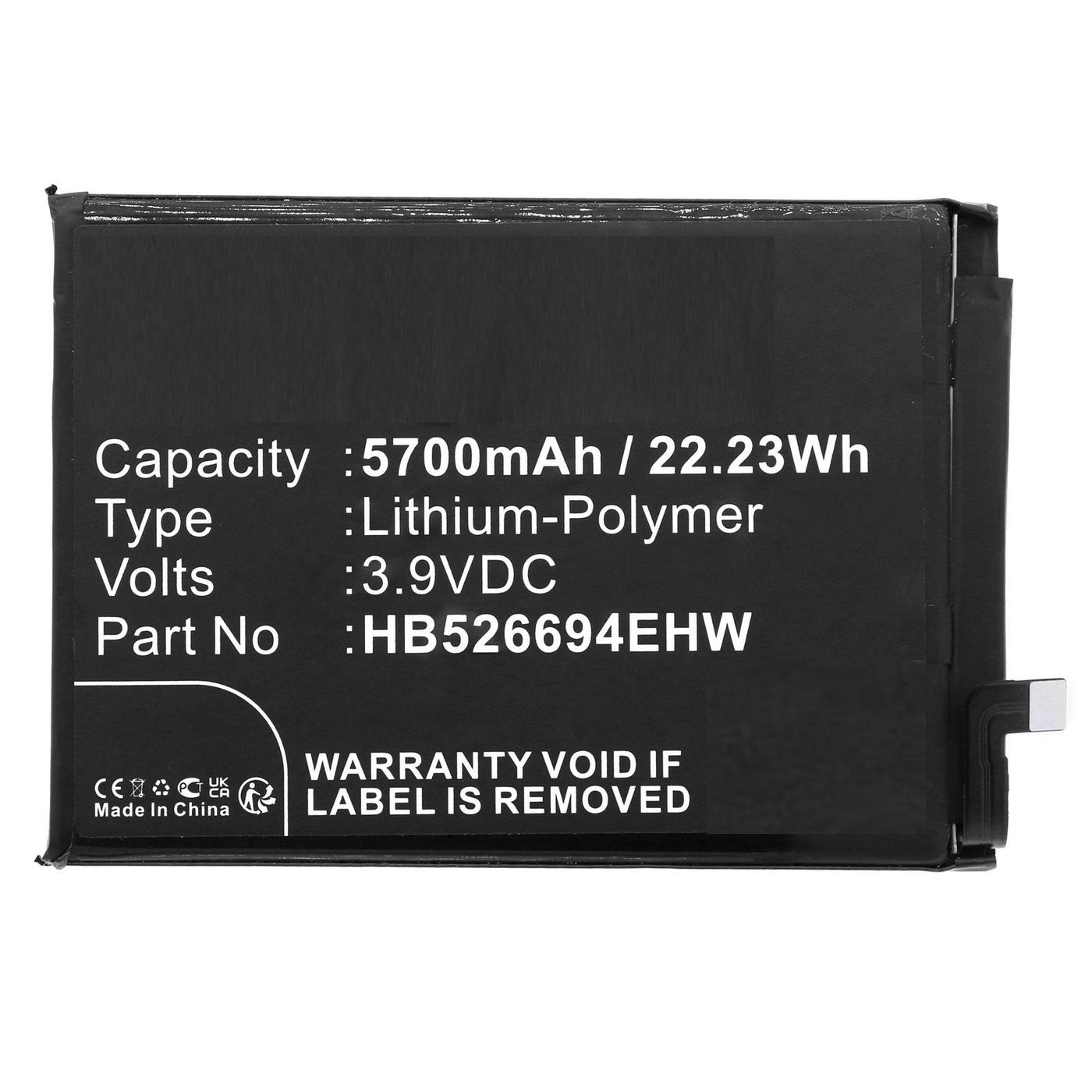 Battery 22.23Wh 3.9V 5700mAh 