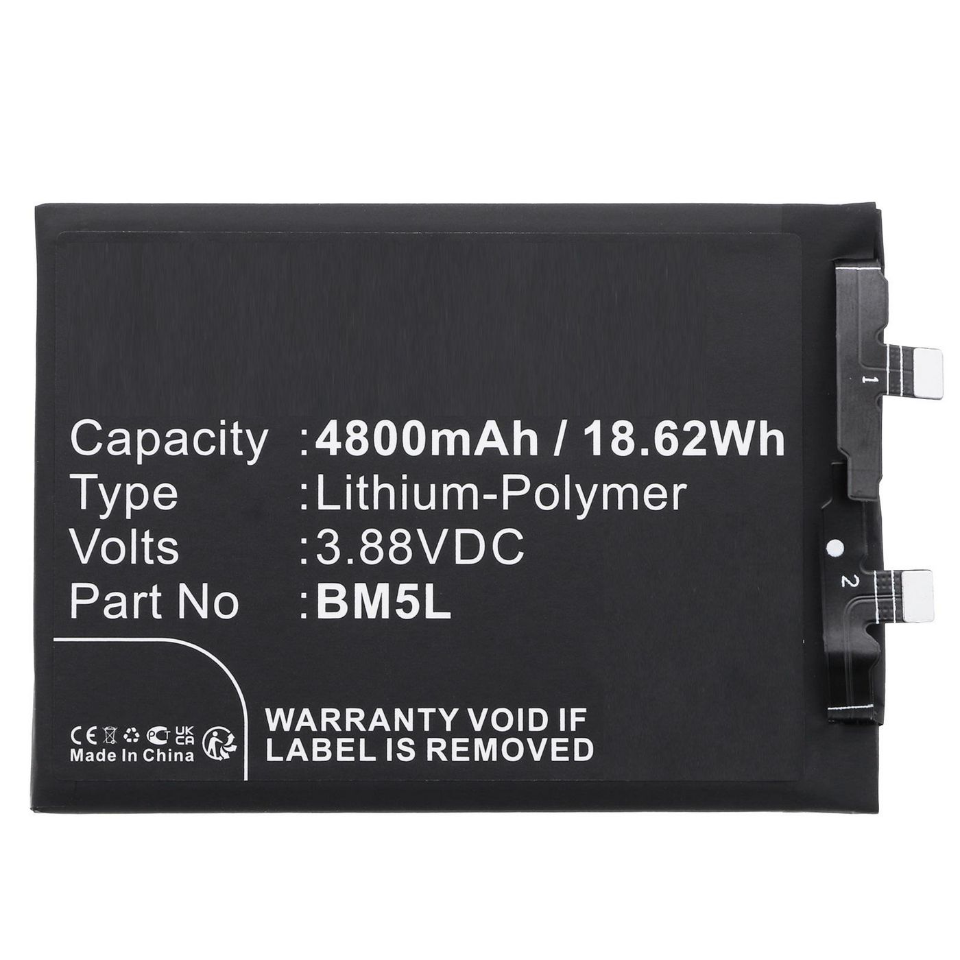 Battery 18.62Wh 3.88V 4800mAh