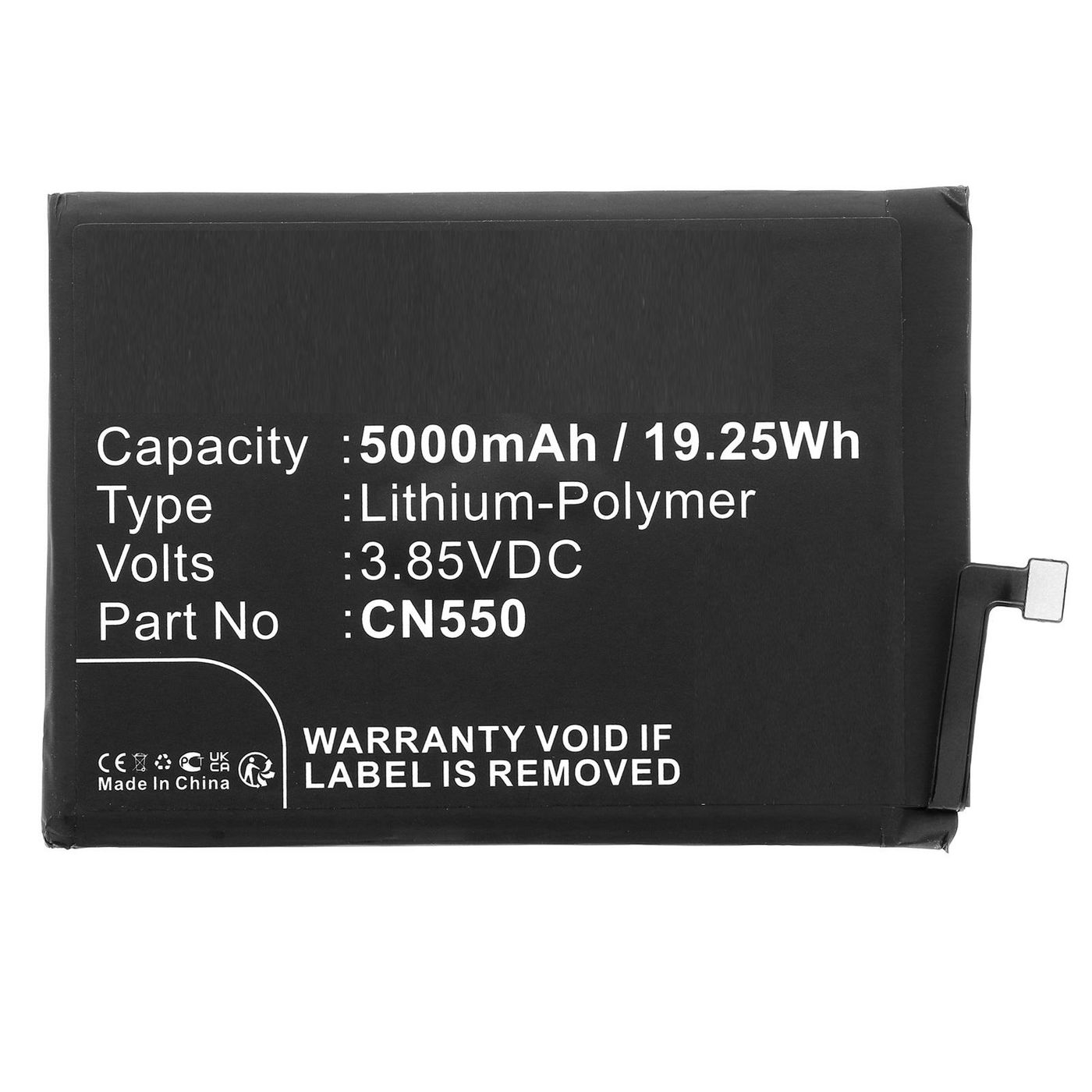 Battery 19.25Wh 3.85V 5000mAh 