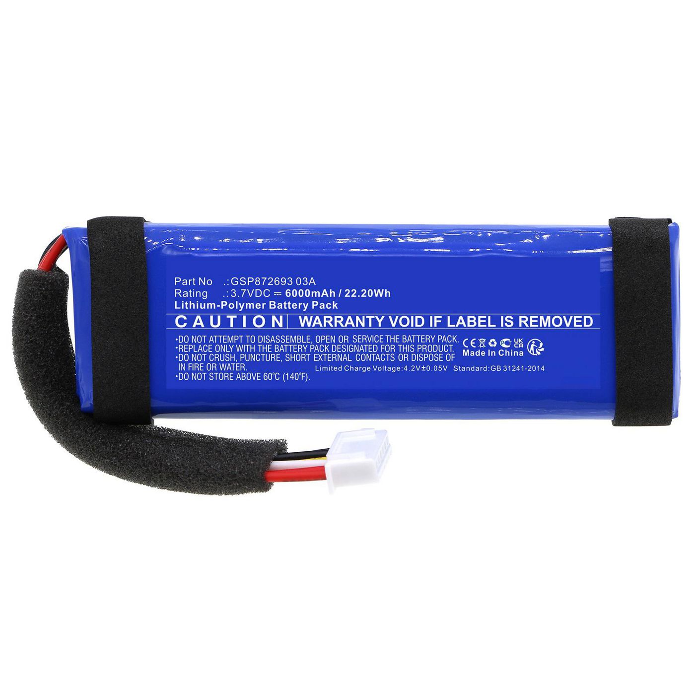 Battery 22.20Wh 3.7V 6000mAh 