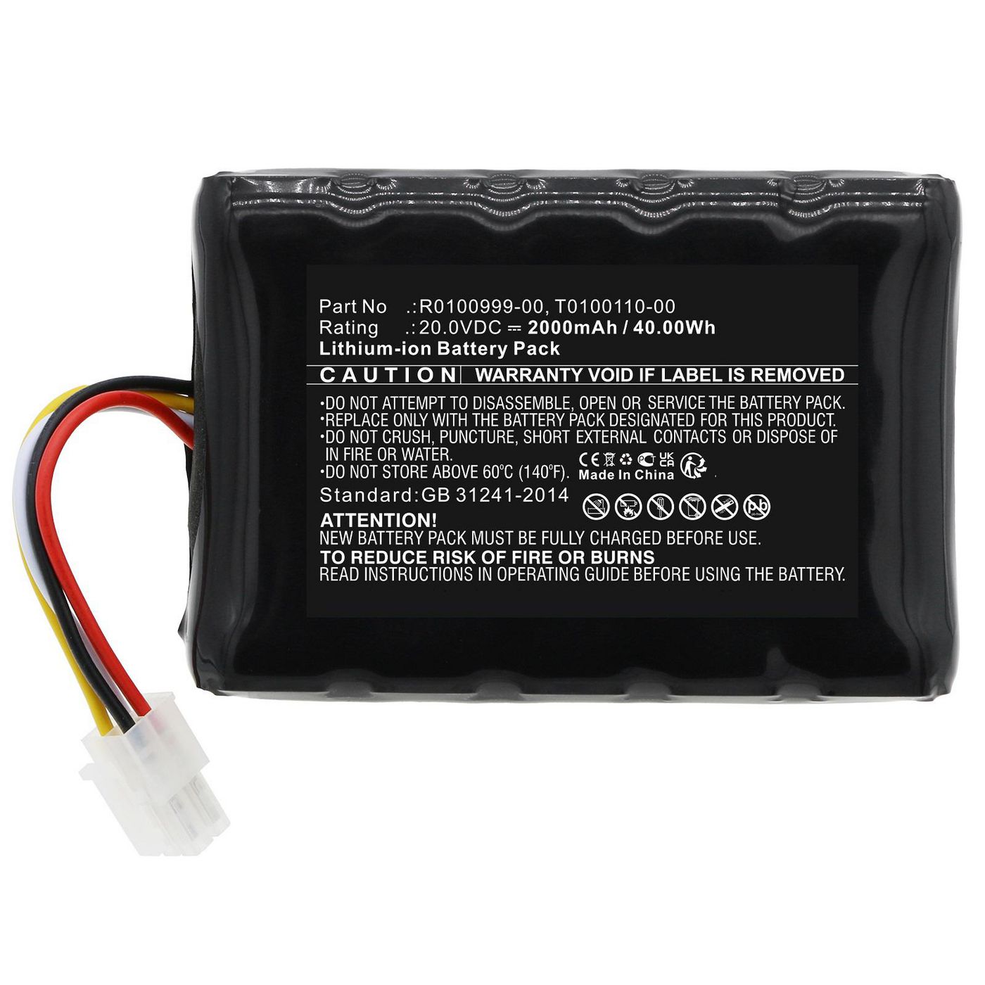 Battery 40.00Wh 20.0V 2000mAh