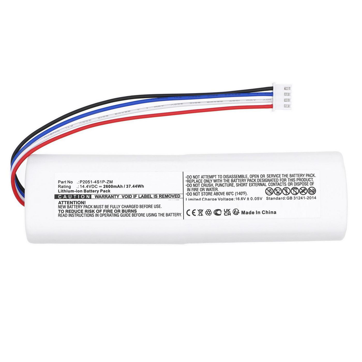 Battery 37.44Wh 14.4V 2600mAh 
